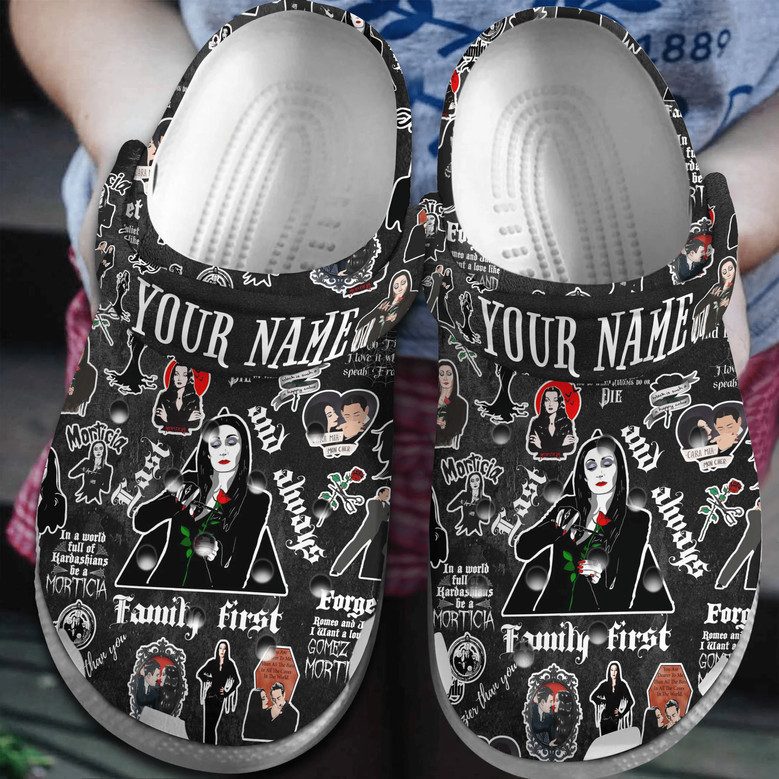 beautiful mother sandals morticia addams movie black clogs for kids and adults br5uv