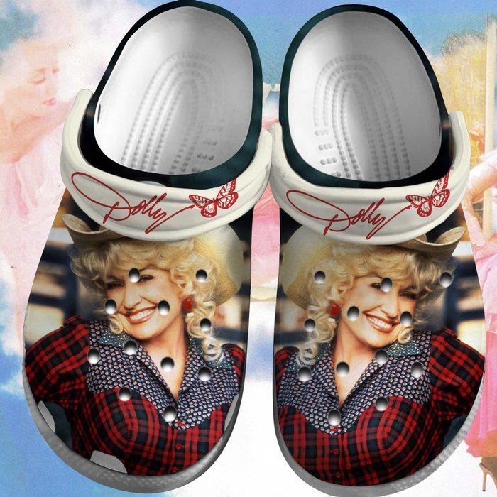 beautiful singer dolly parton 3d printed clogs shoes 3llqx