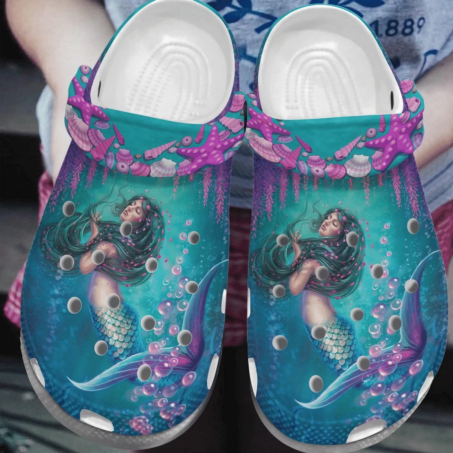 beautyful mermaid dancing in the sea clogs fast shipping available 8izjp