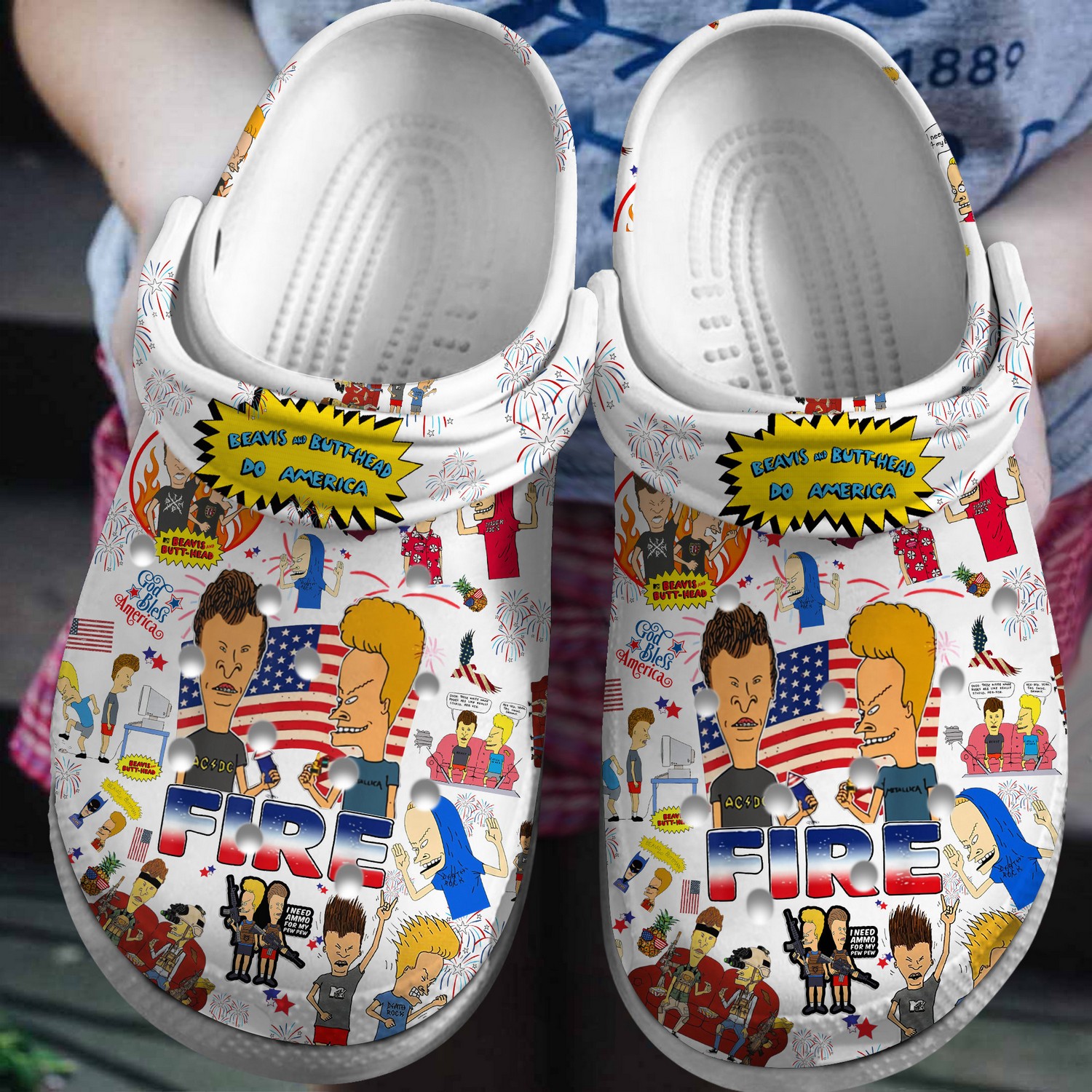beavis and butt head do america cartoon clogs for kids and adults zzuj9