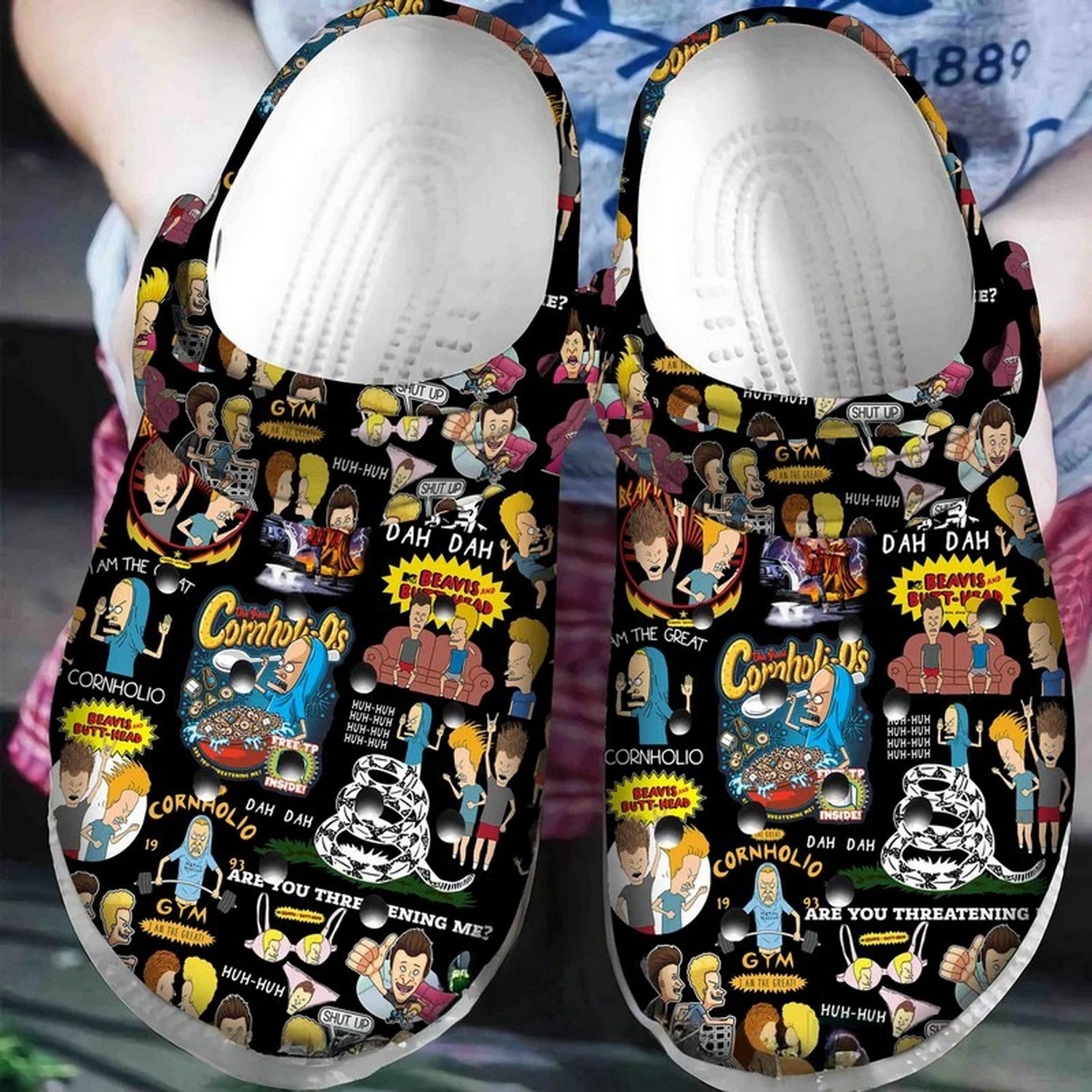 beavis and butt head do america tv series cornholio clogs for kids 26 adults 0mfv1