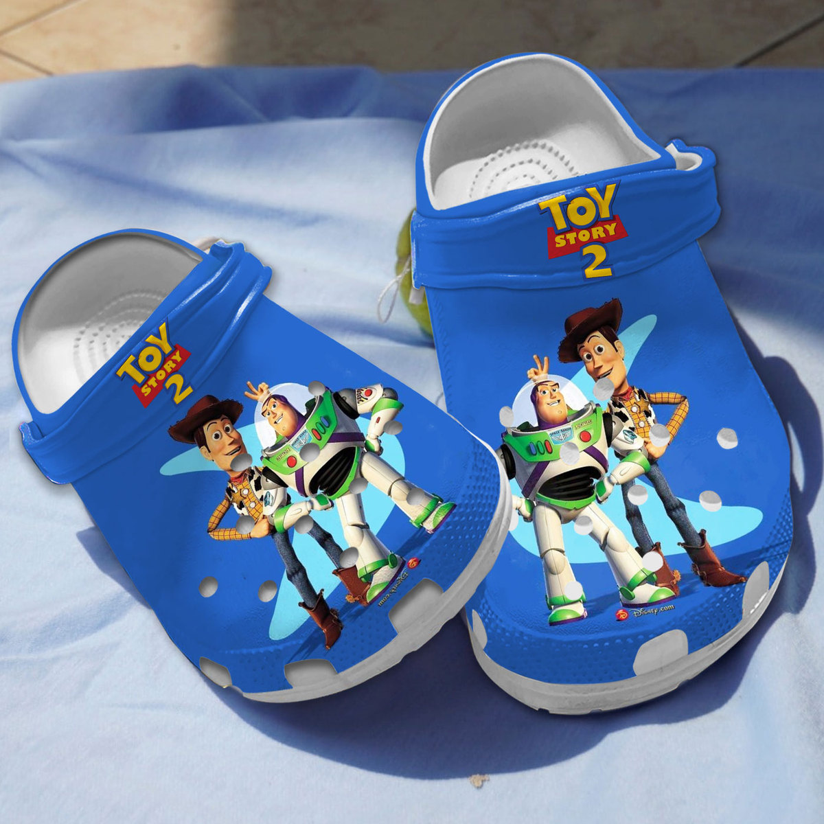 best friends woody and buzz lightyear toy story cartoon blue clogs 23yiu