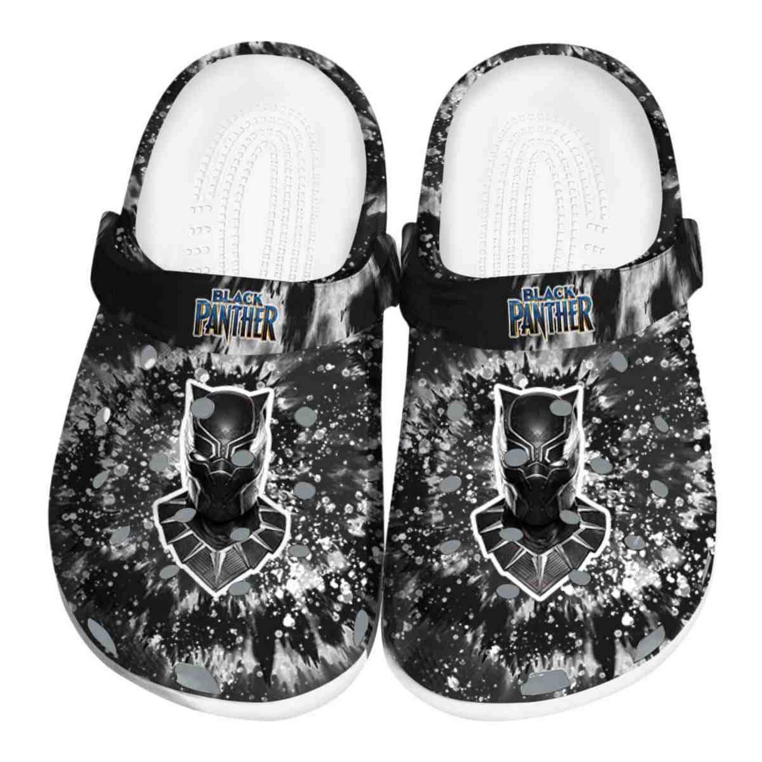 black panther radiant burst effect clogs for kids 26 adults xcjel