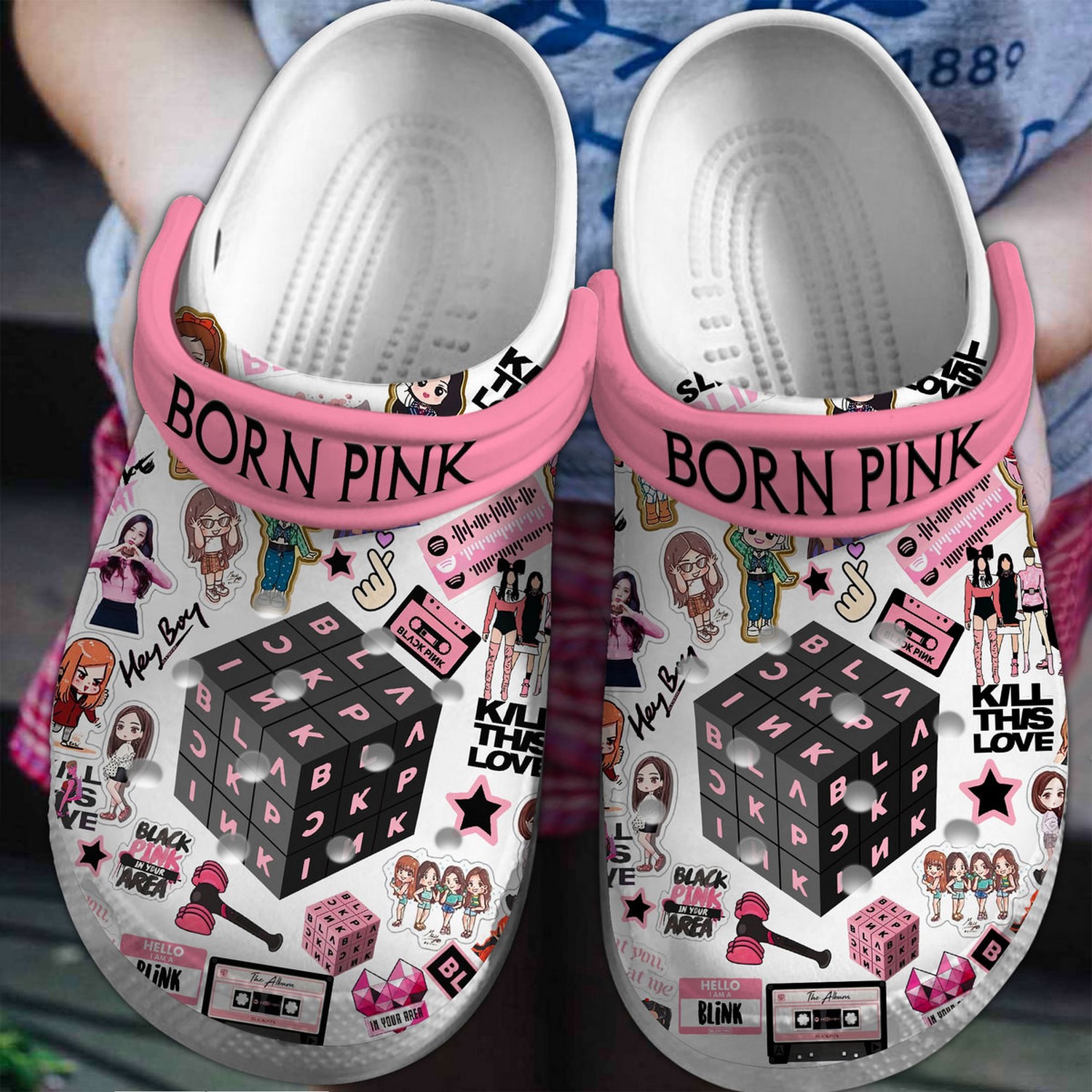 blackpink music born pink album clogs fast shipping service available eitdb