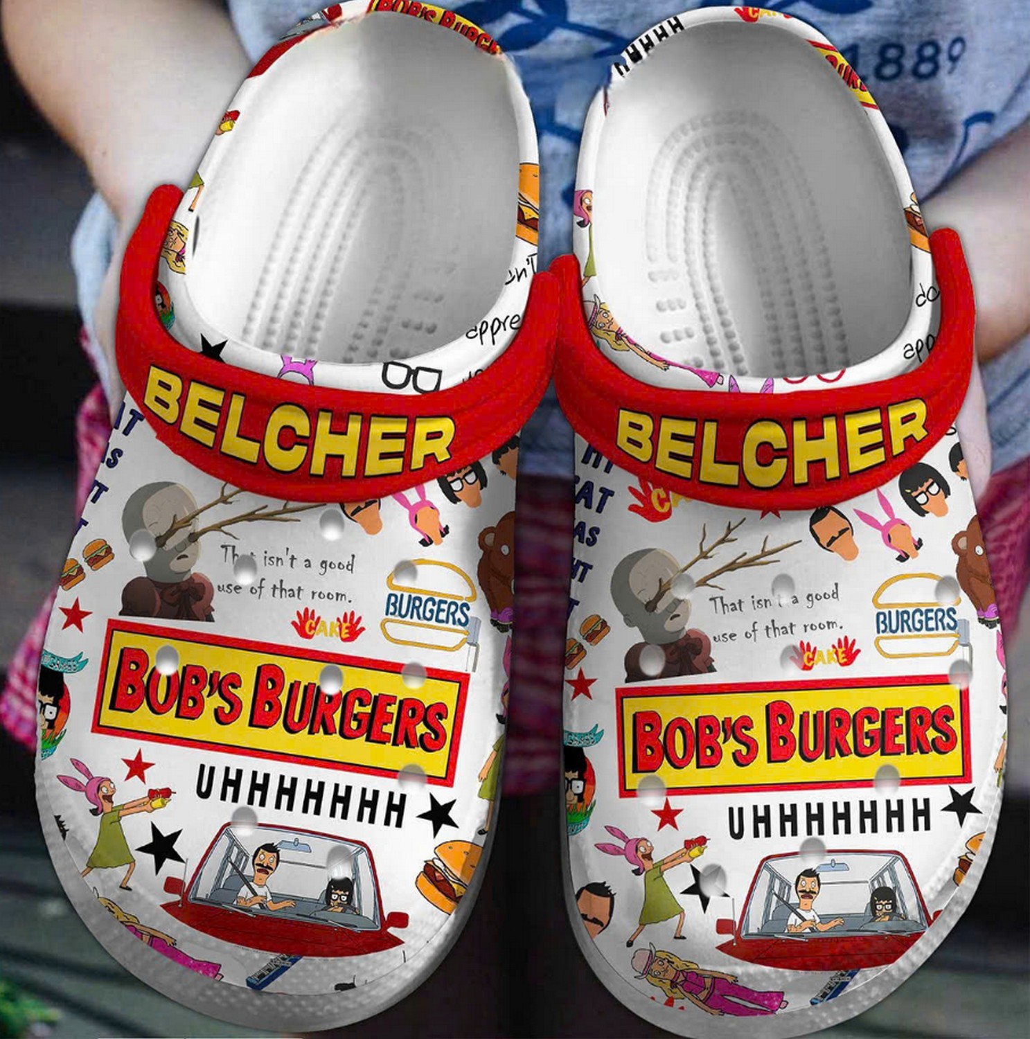 bobC3A2E282ACE284A2s burgers cartoon tv series belcher clogs for kids and adults szhue