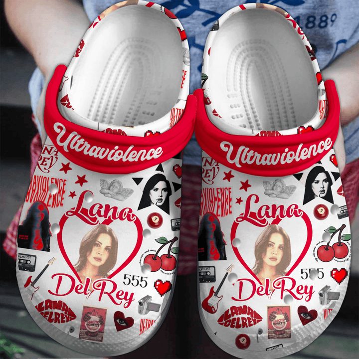breathable and lightweight crocs lana del rey music crocs for fans thdo2