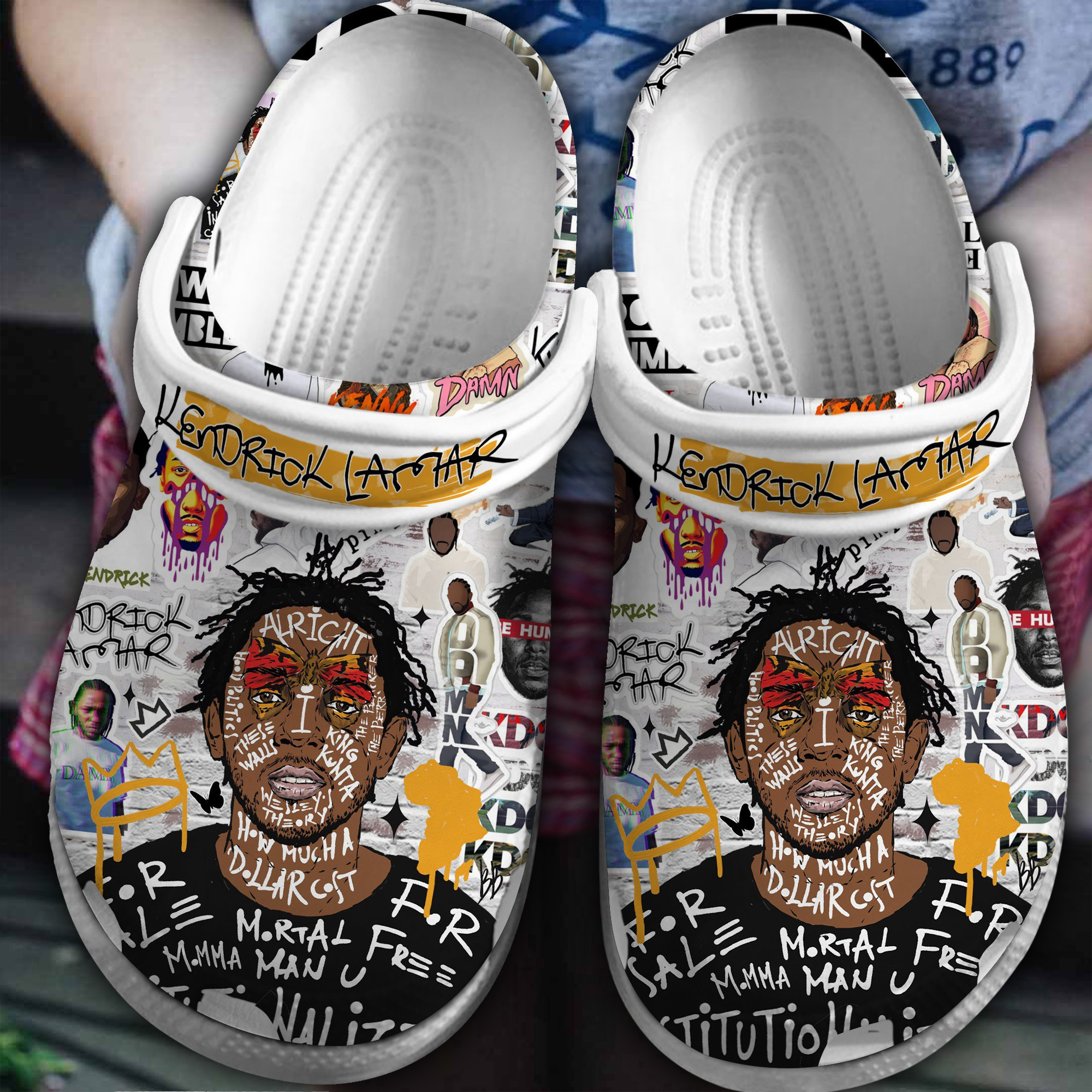 breathable kendrick lamar music clogs for kids and adults ezlc8