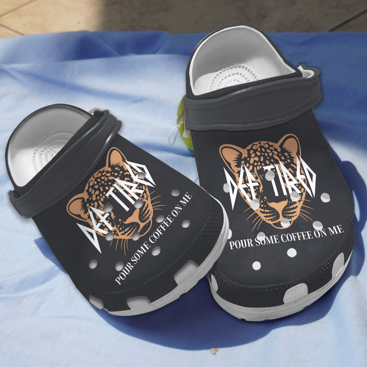 breathable pour some coffee on me clogs for kids 26 adults uyajg