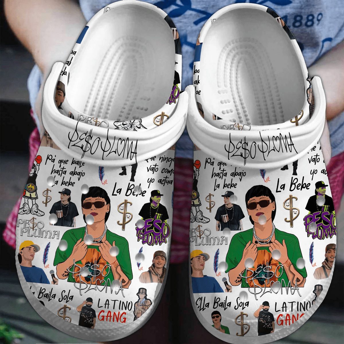 breathable shoes peso pluma music white clogs for kids 26 adults l79kc