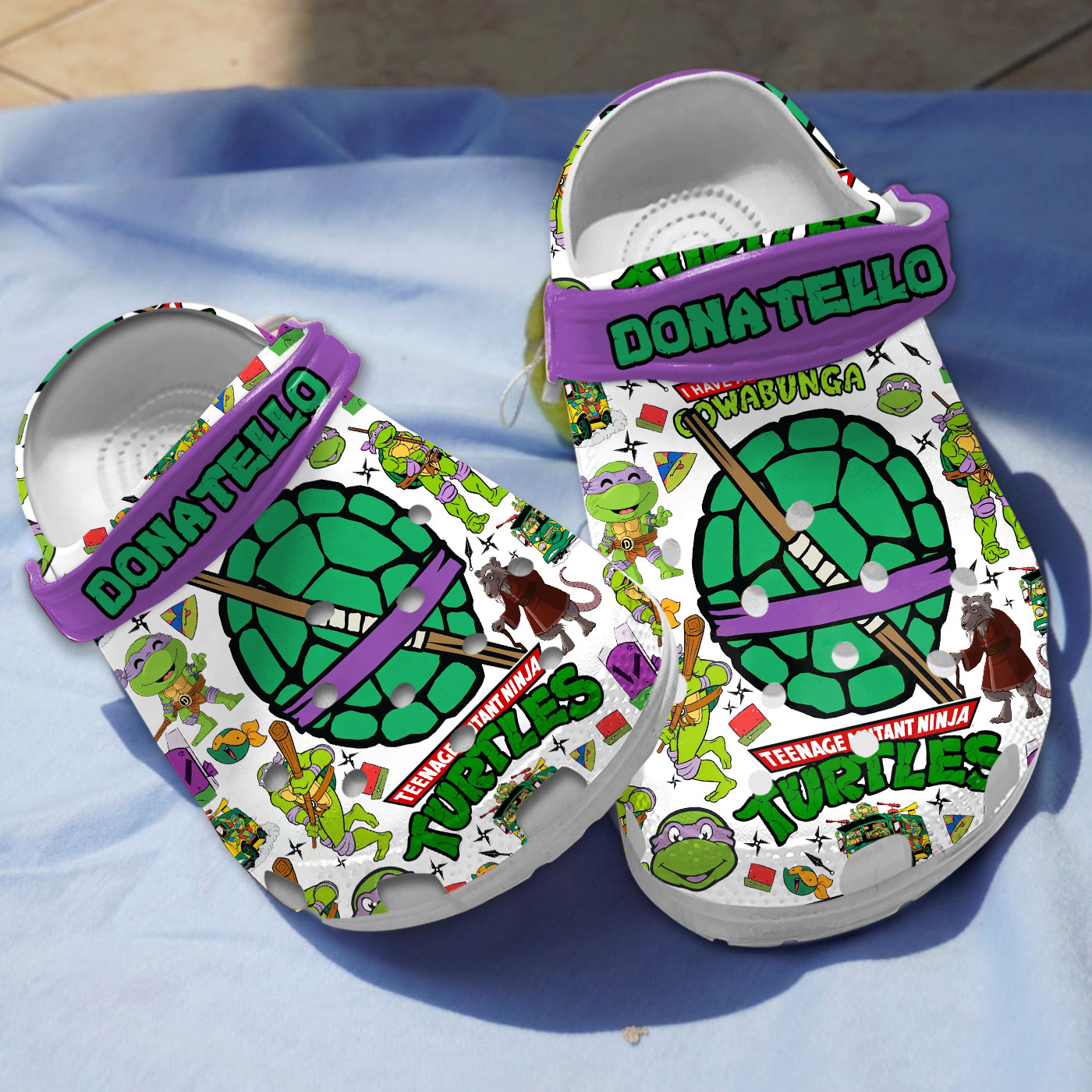 breathable white shoes donatello ninja turtle cartoon clogs fast shipping worldwide uocaq