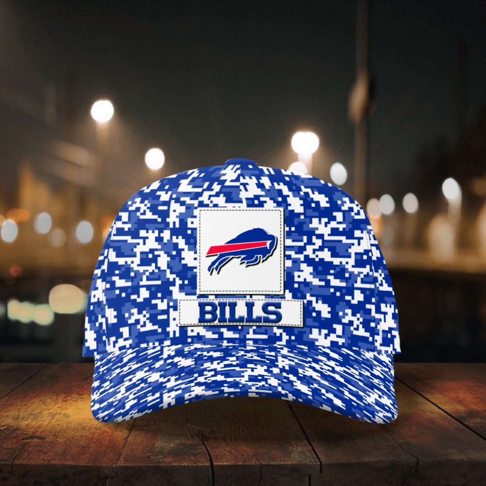 buffalo bills digital camo aop classic baseball classic cap men hat 5