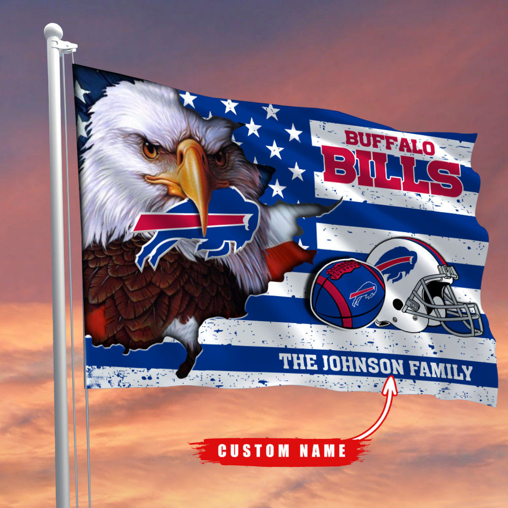 buffalo bills flag custom name pqy79