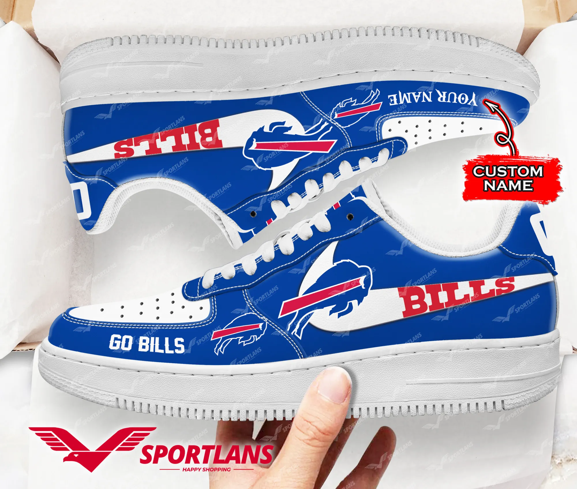 buffalo bills nfl personalized air force 1 shoes ym3zh