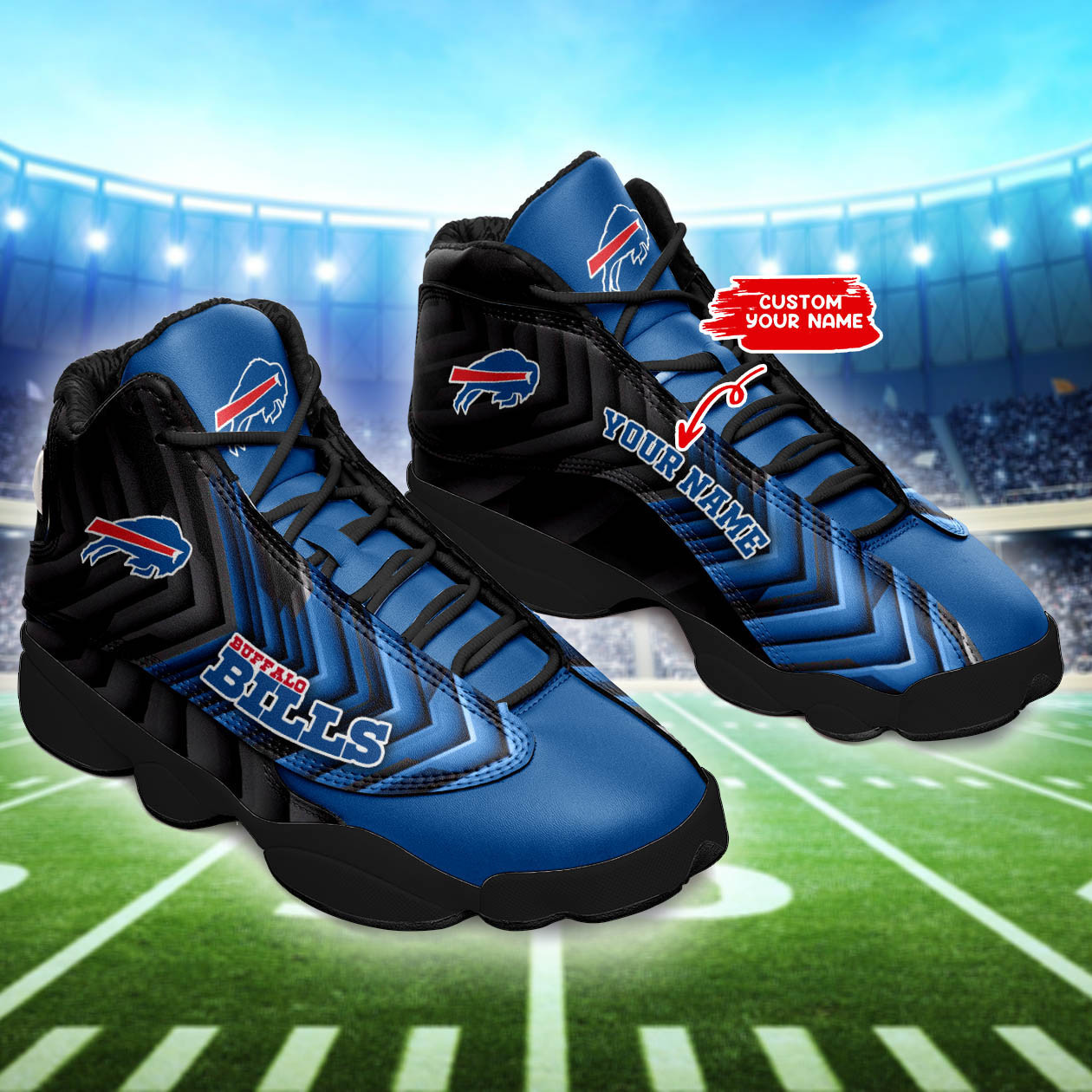 buffalo bills personalized ajd13 sneakers bg178 l5brj
