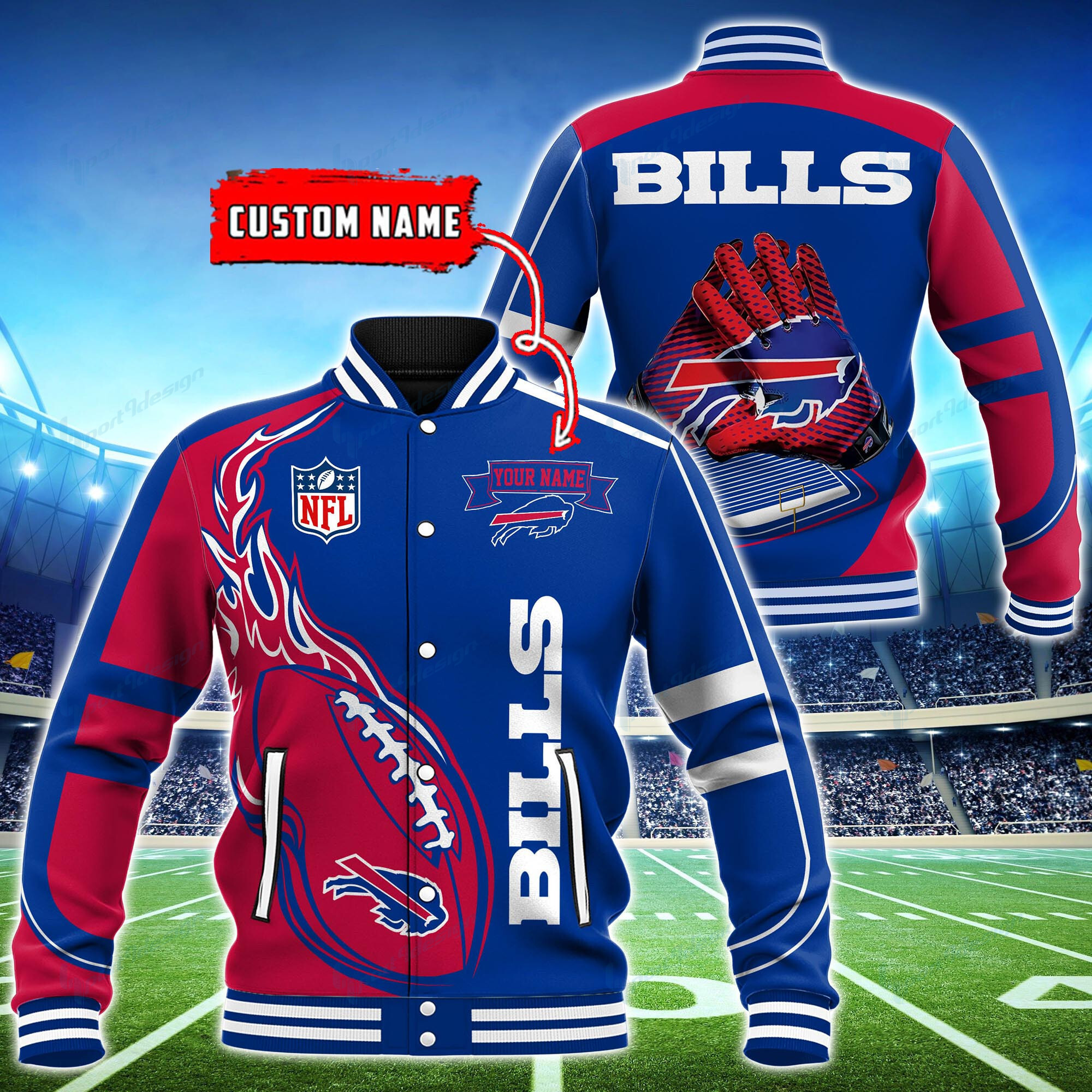 buffalo bills personalized baseball jacket bg04 epsnv