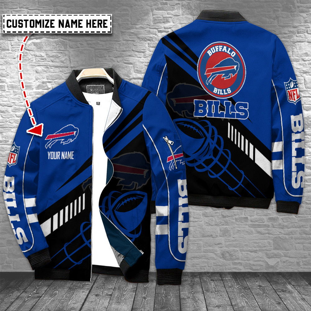 buffalo bills personalized bomber jacket bg135 vlk8b
