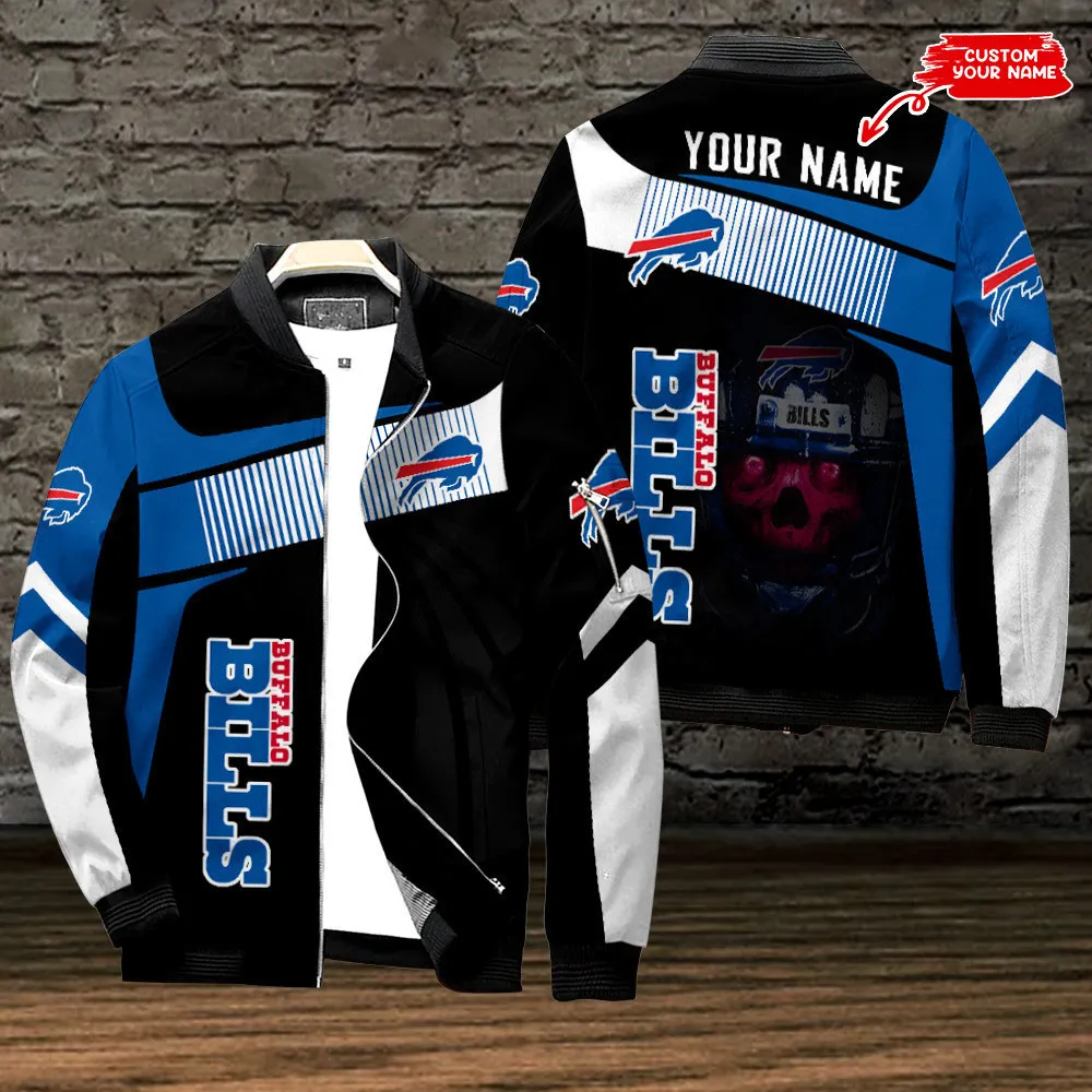 buffalo bills personalized bomber jacket bg575 2yliz