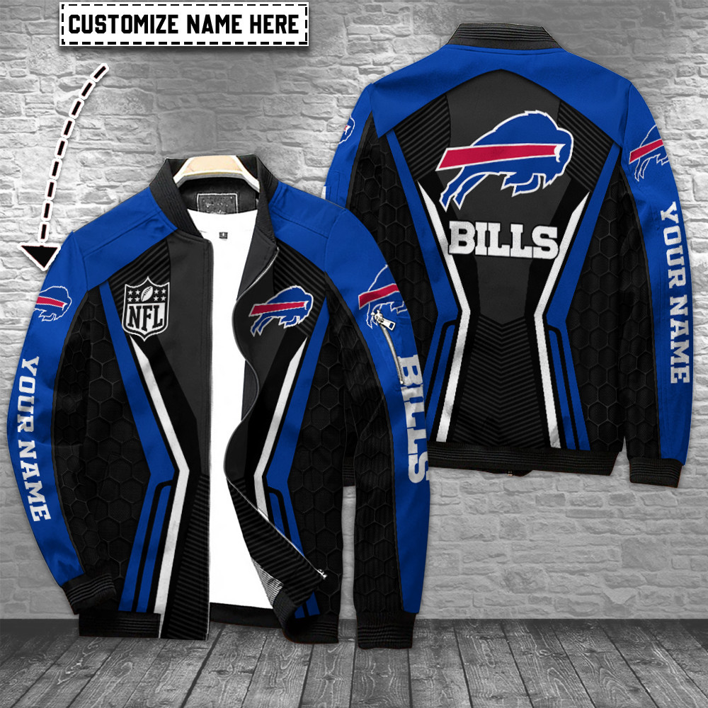 buffalo bills personalized bomber jacket bg609 zrm5i