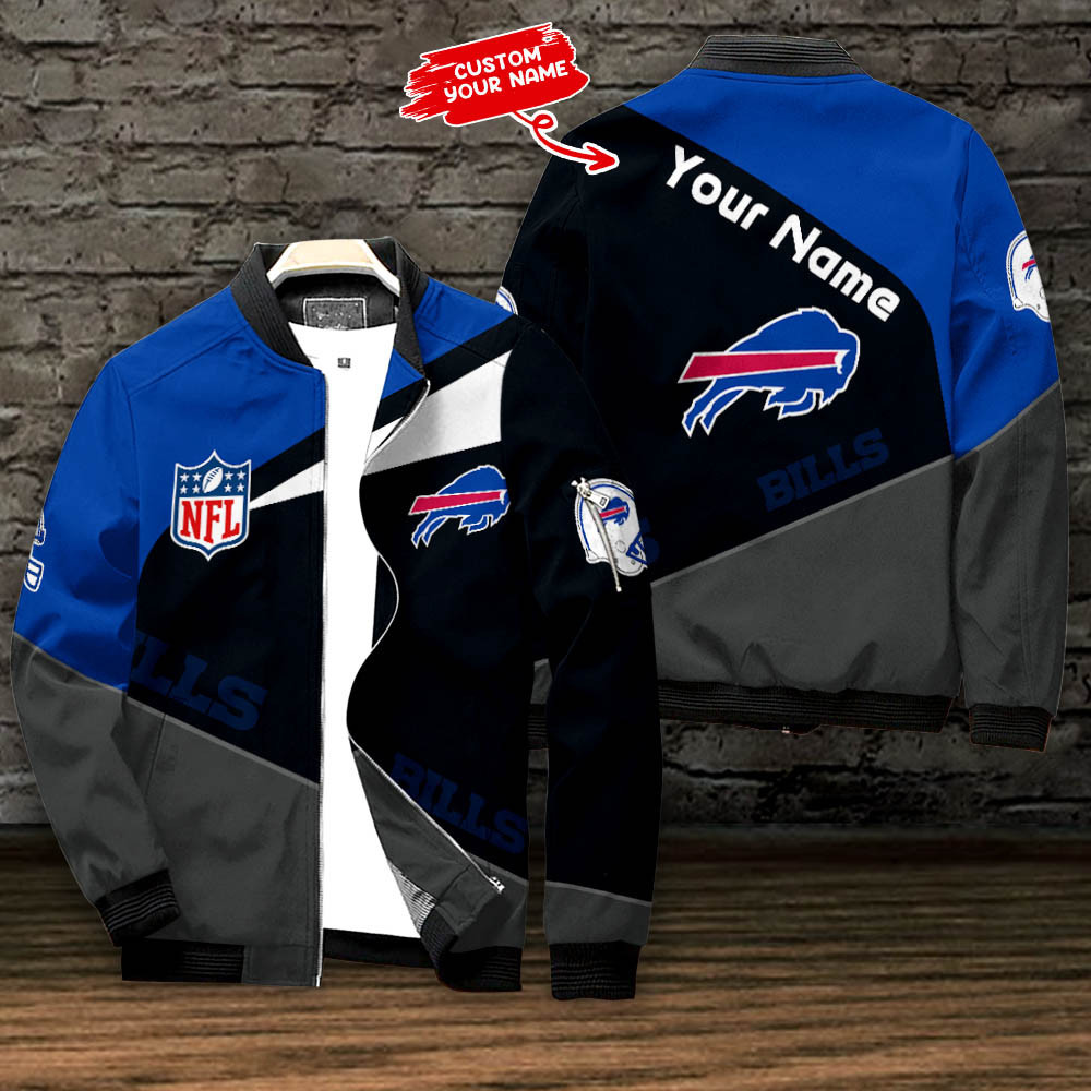 buffalo bills personalized bomber jacket bg692 qmtjr