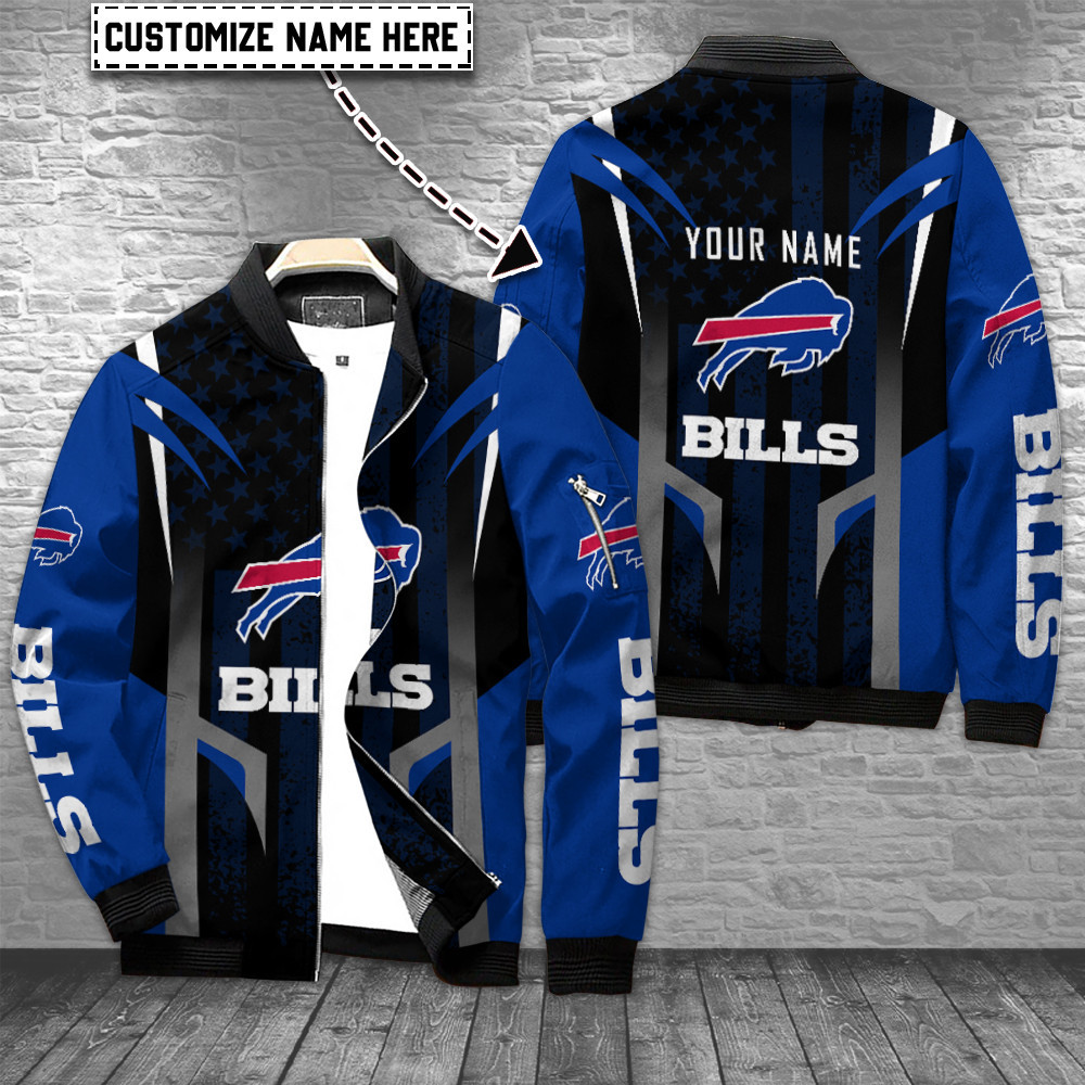 buffalo bills personalized bomber jacket bg772 qm3qe