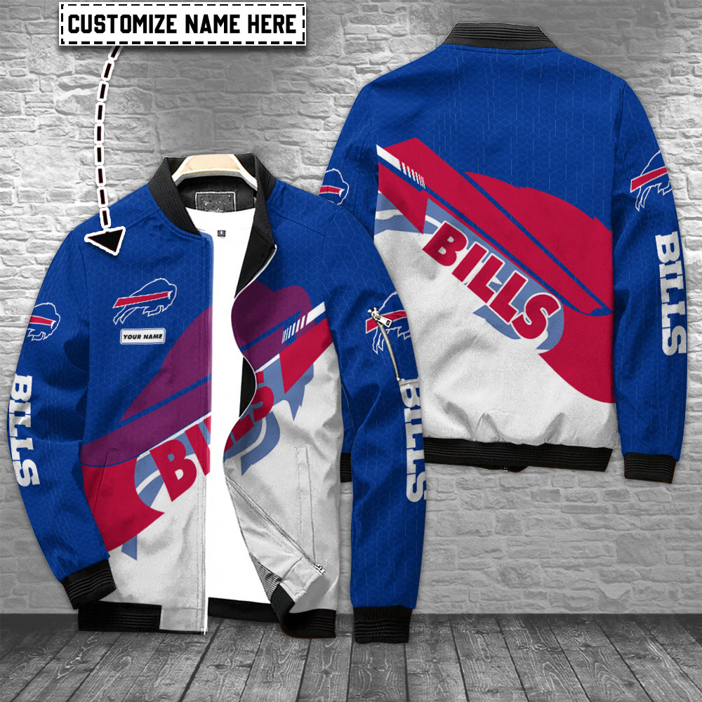 buffalo bills personalized bomber jacket bg841 hlpsr