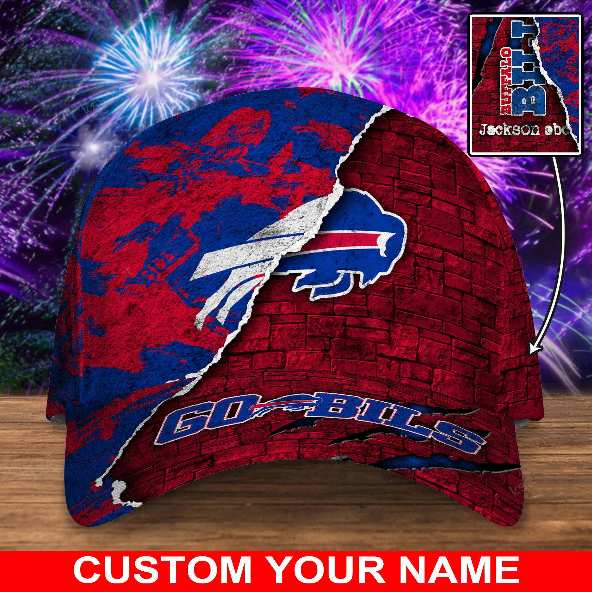 buffalo bills personalized classic cap bg818 fognt