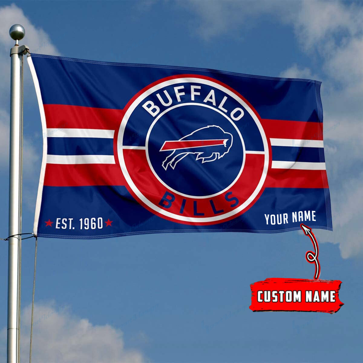 buffalo bills personalized flag 170 y82tb