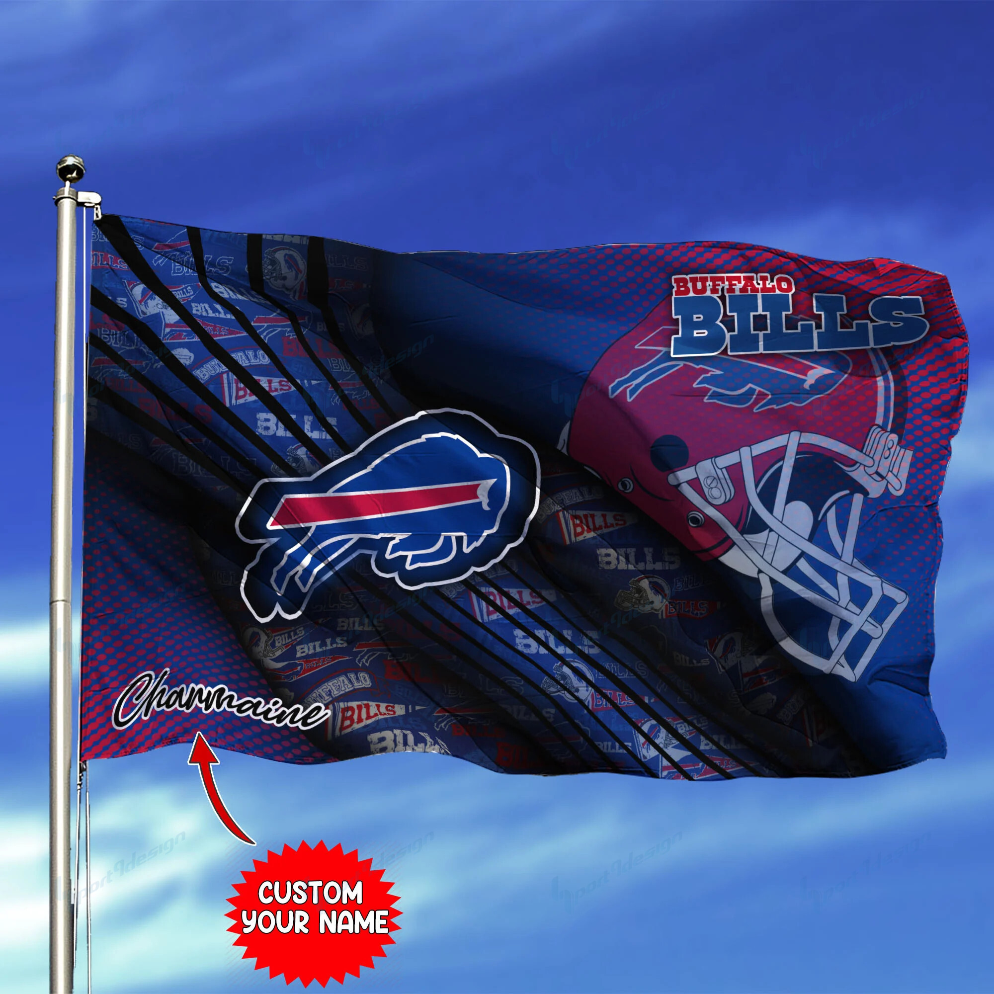 buffalo bills personalized flag 209 t4hxu