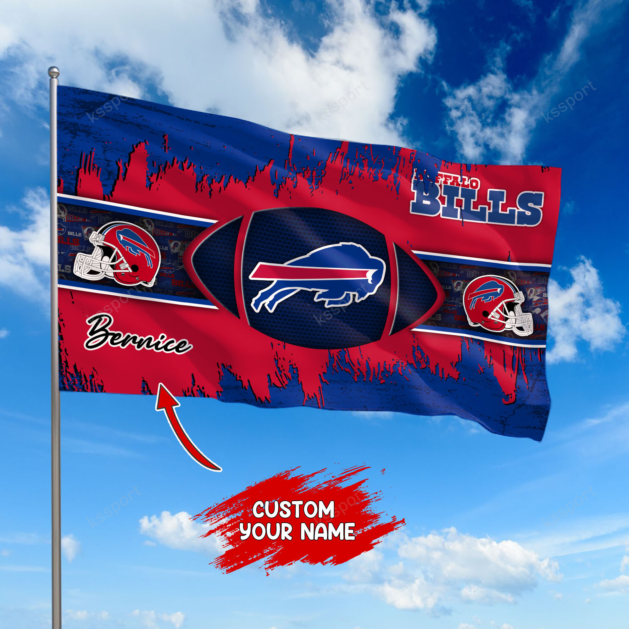 buffalo bills personalized flag 376 lzovr