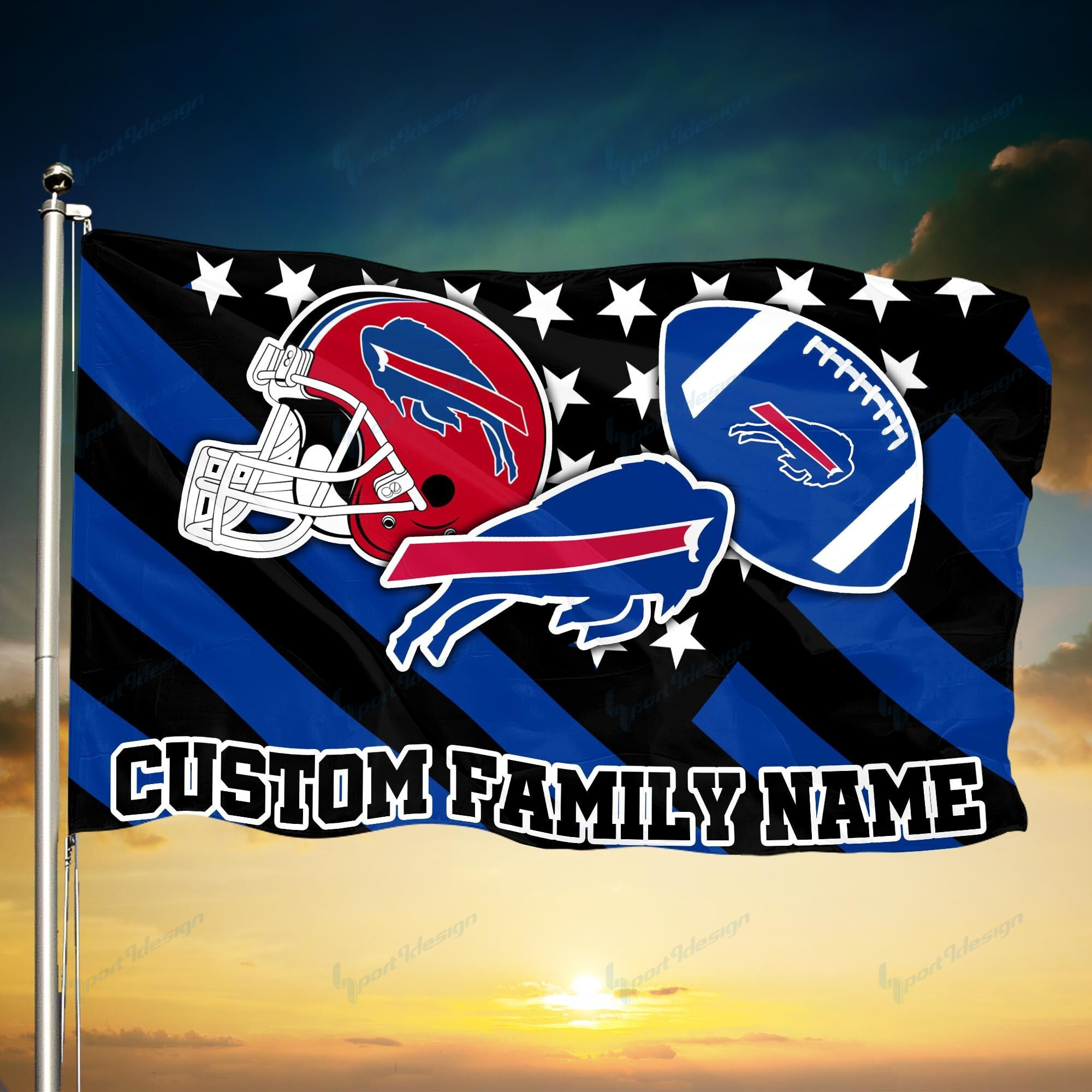 buffalo bills personalized flag 67 ckce5