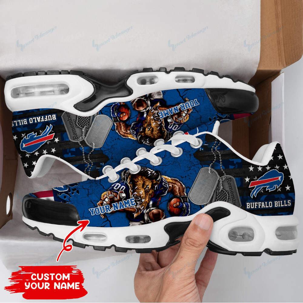 buffalo bills personalized plus t n youth sneakers bg41 9rrlf