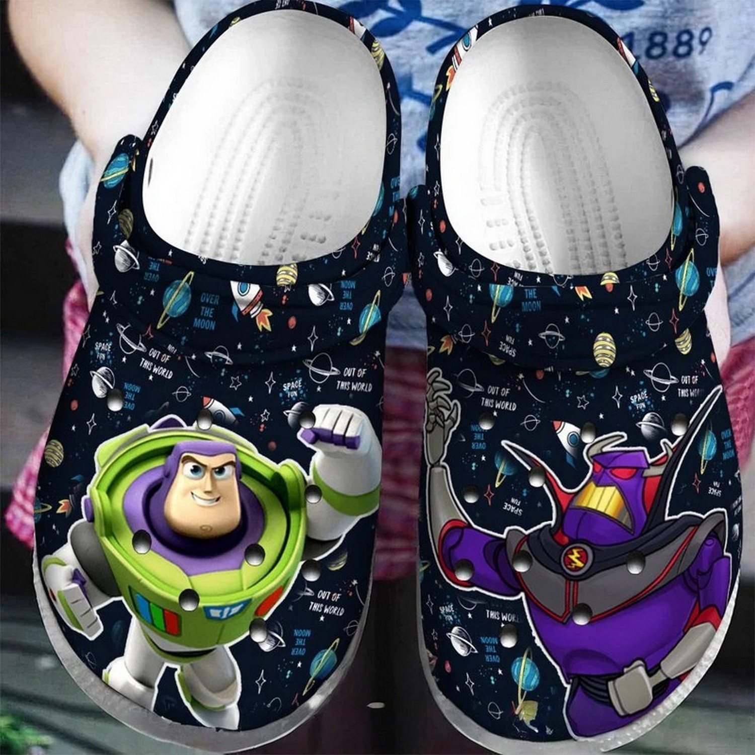 buzz lightyear and emperor zurg toy story clogs for kids and adults xtiaa