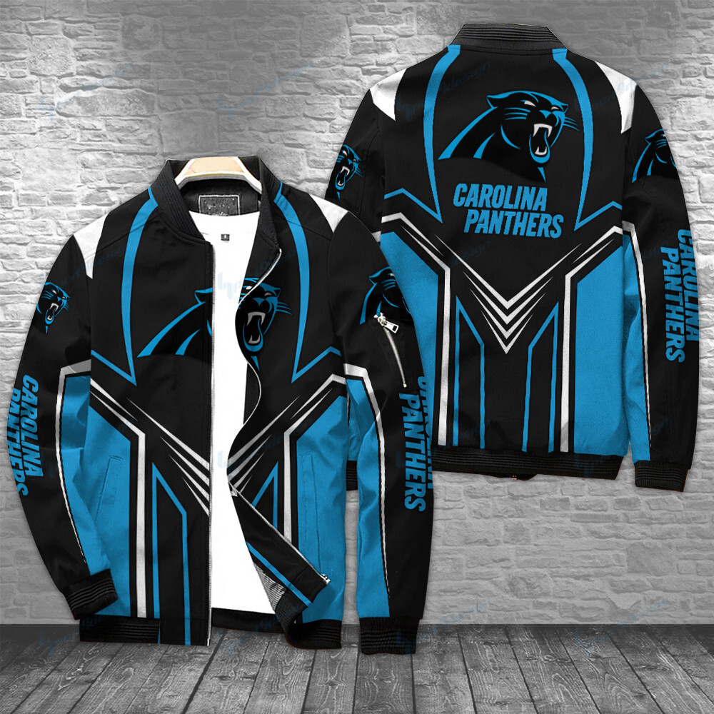carolina panthers bomber jacket bg316 w7j2b