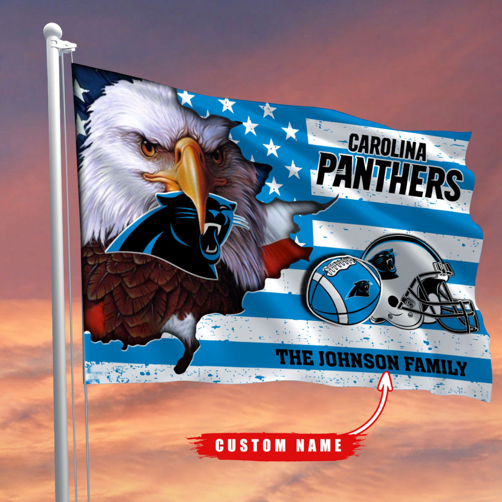 carolina panthers flag custom name o39wj