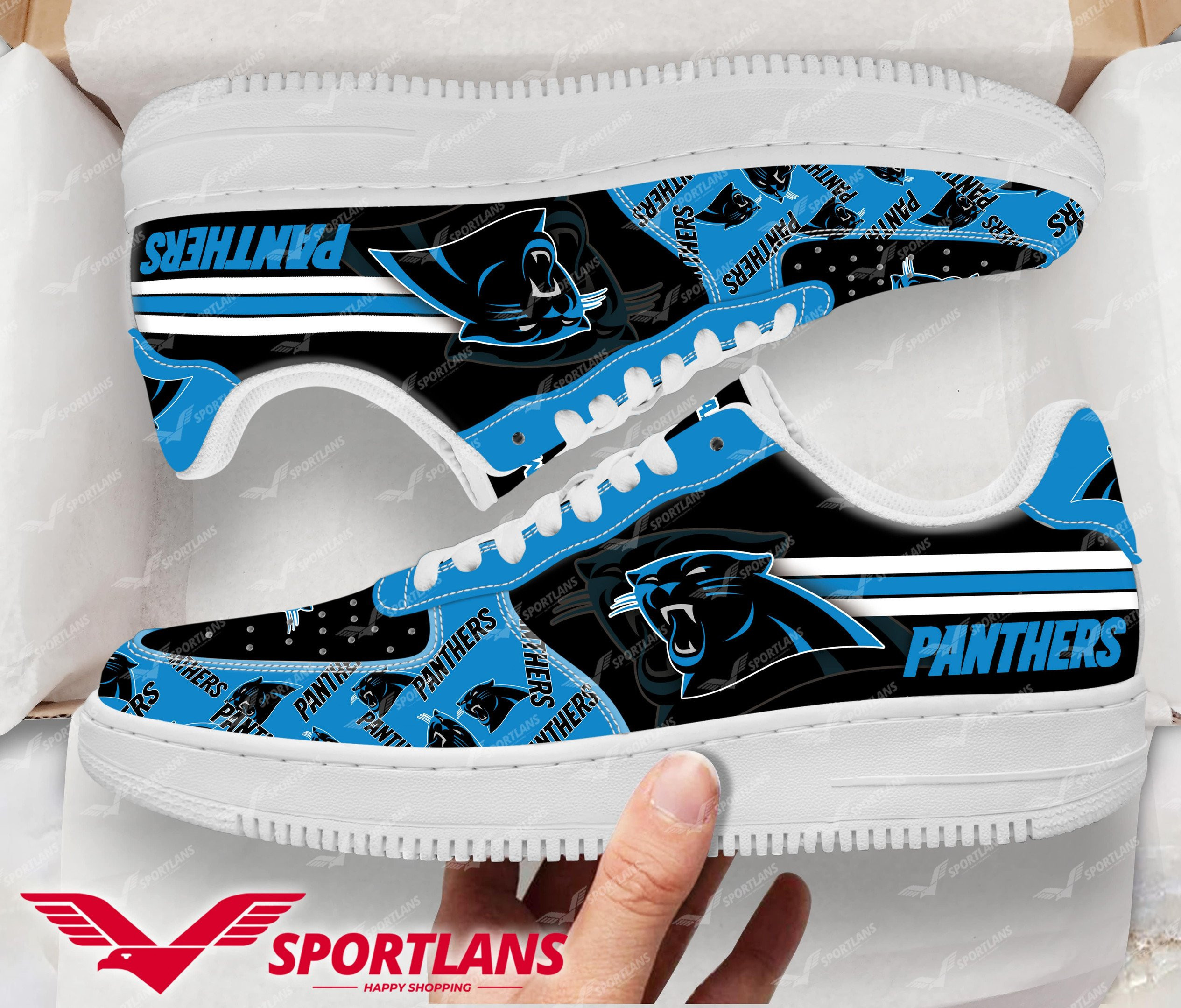 carolina panthers nfl personalized air force 1 shoes mfzfd