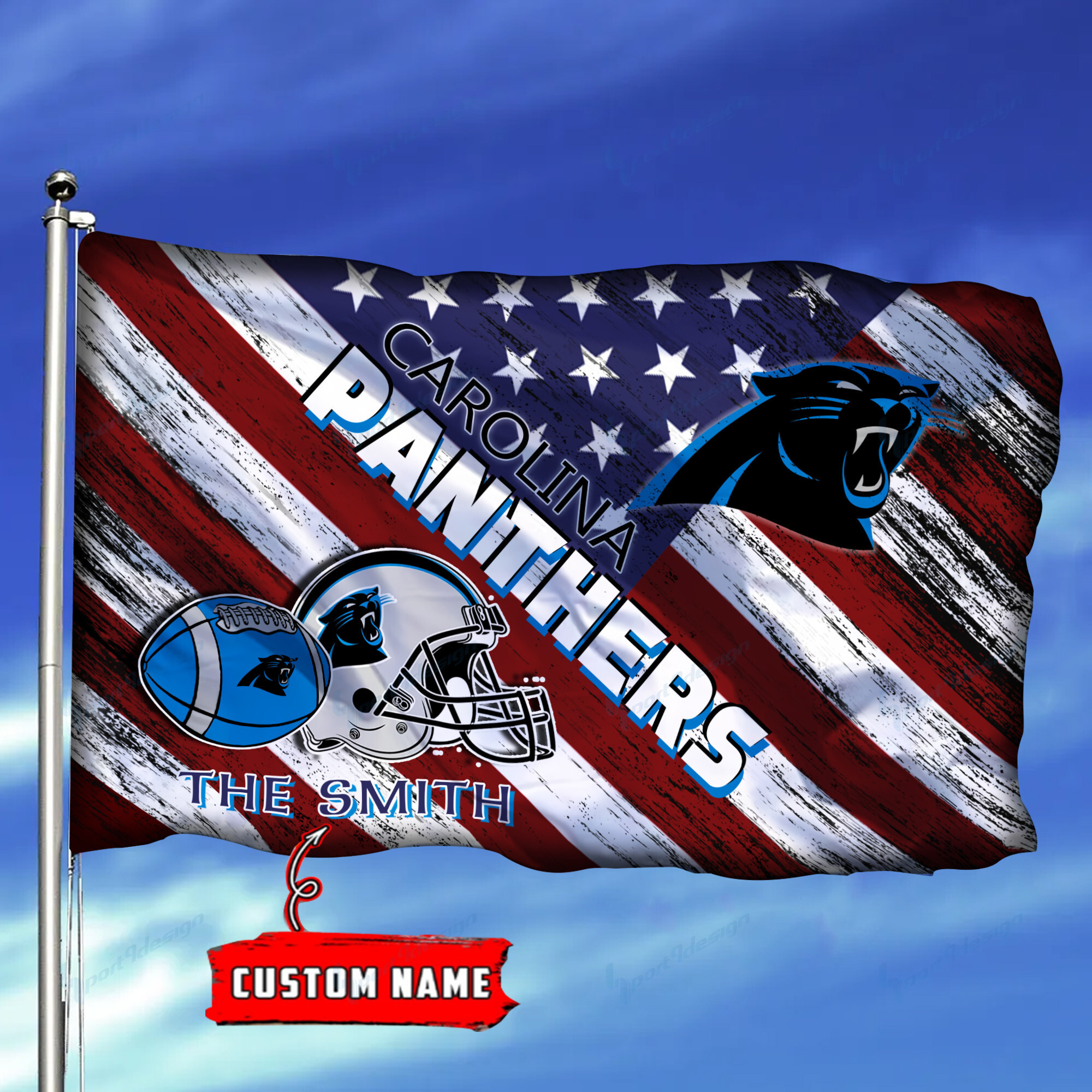 carolina panthers personalized flag 139 fwbgg