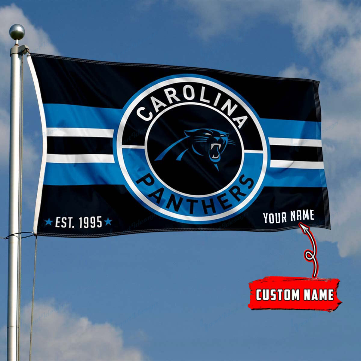 carolina panthers personalized flag 171 bo9bm
