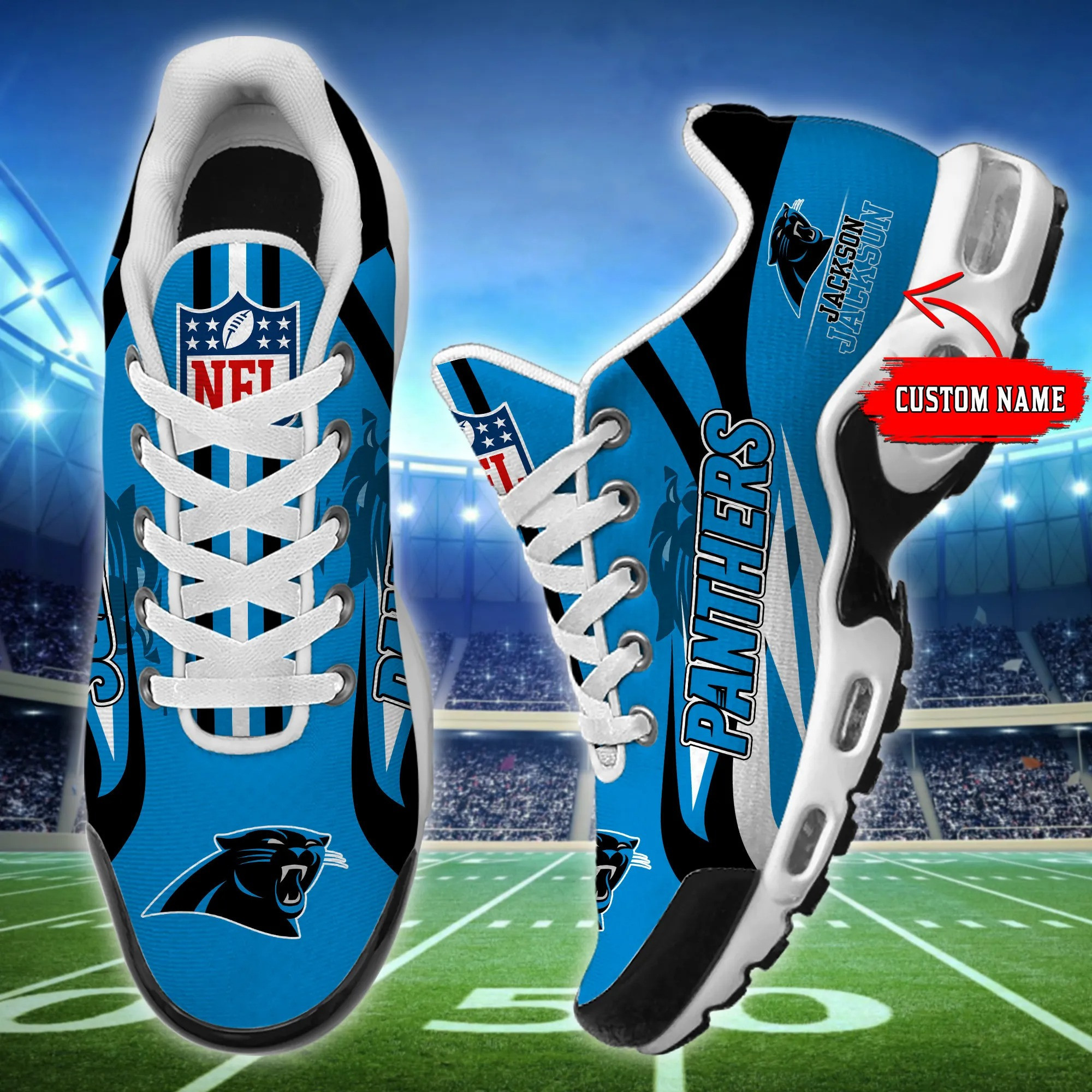 carolina panthers personalized plus t n youth sneakers bg84 cpznp