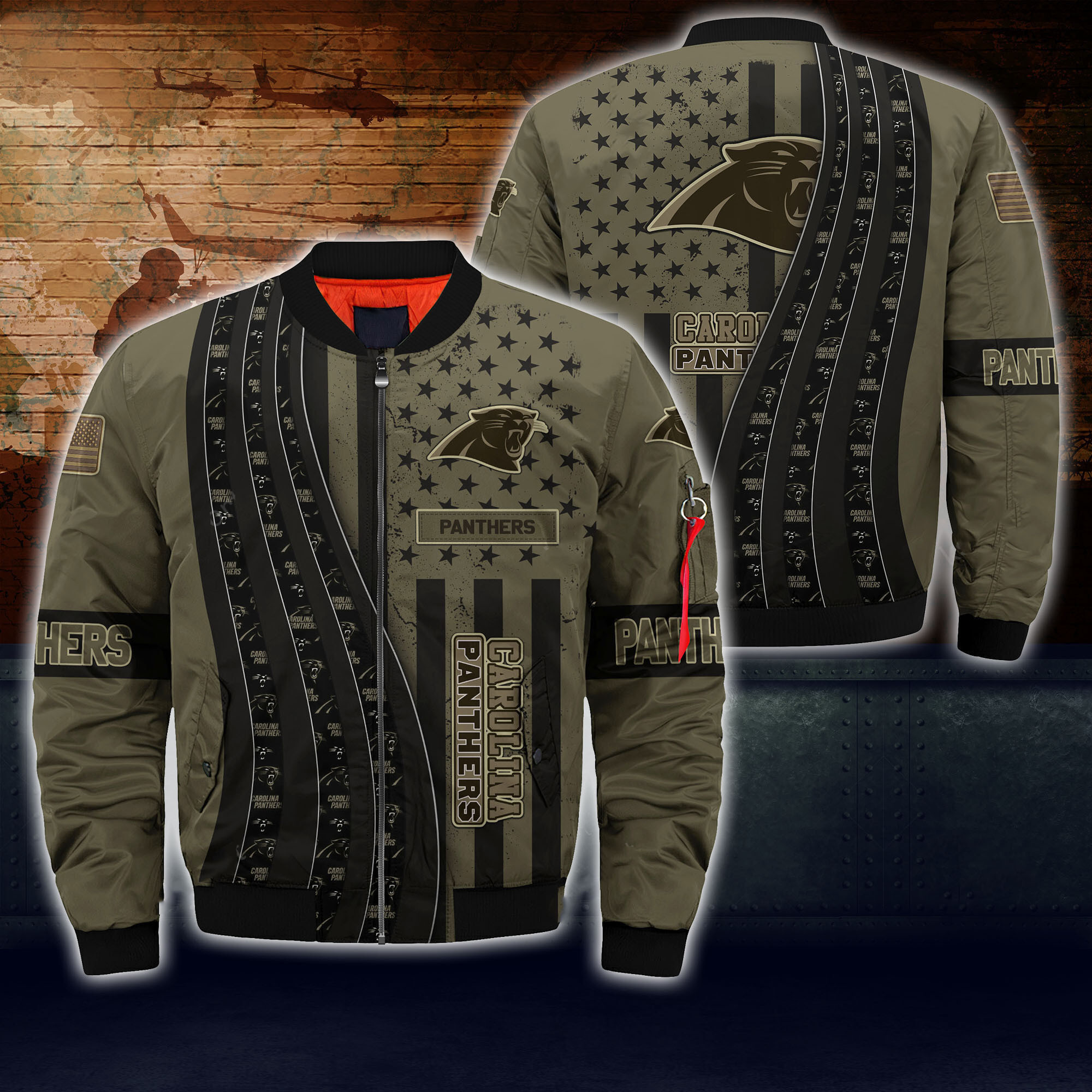 carolina panthers thick bomber jacket cs74 ujrq8