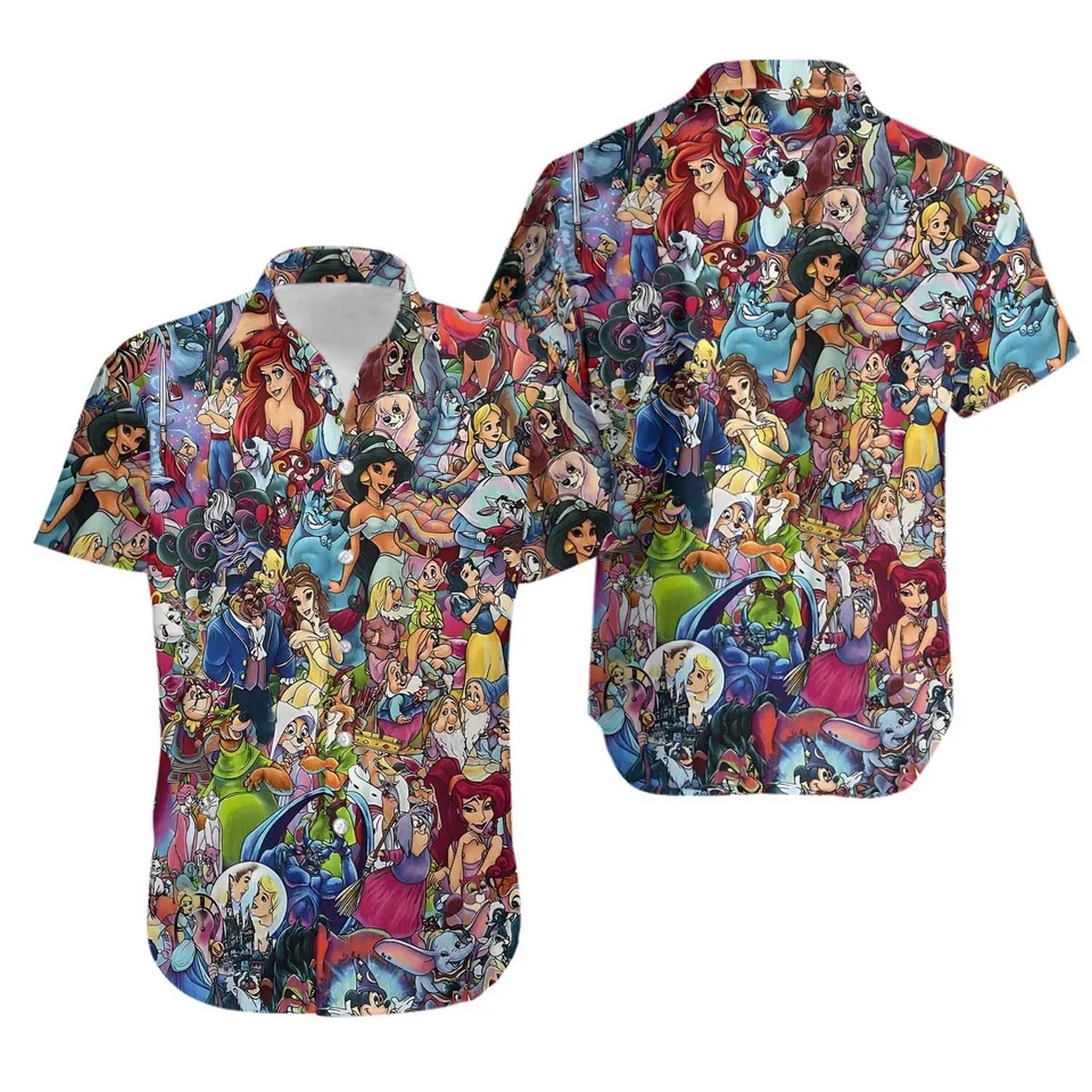 cartoon characters hawaiian shirt jc3hk