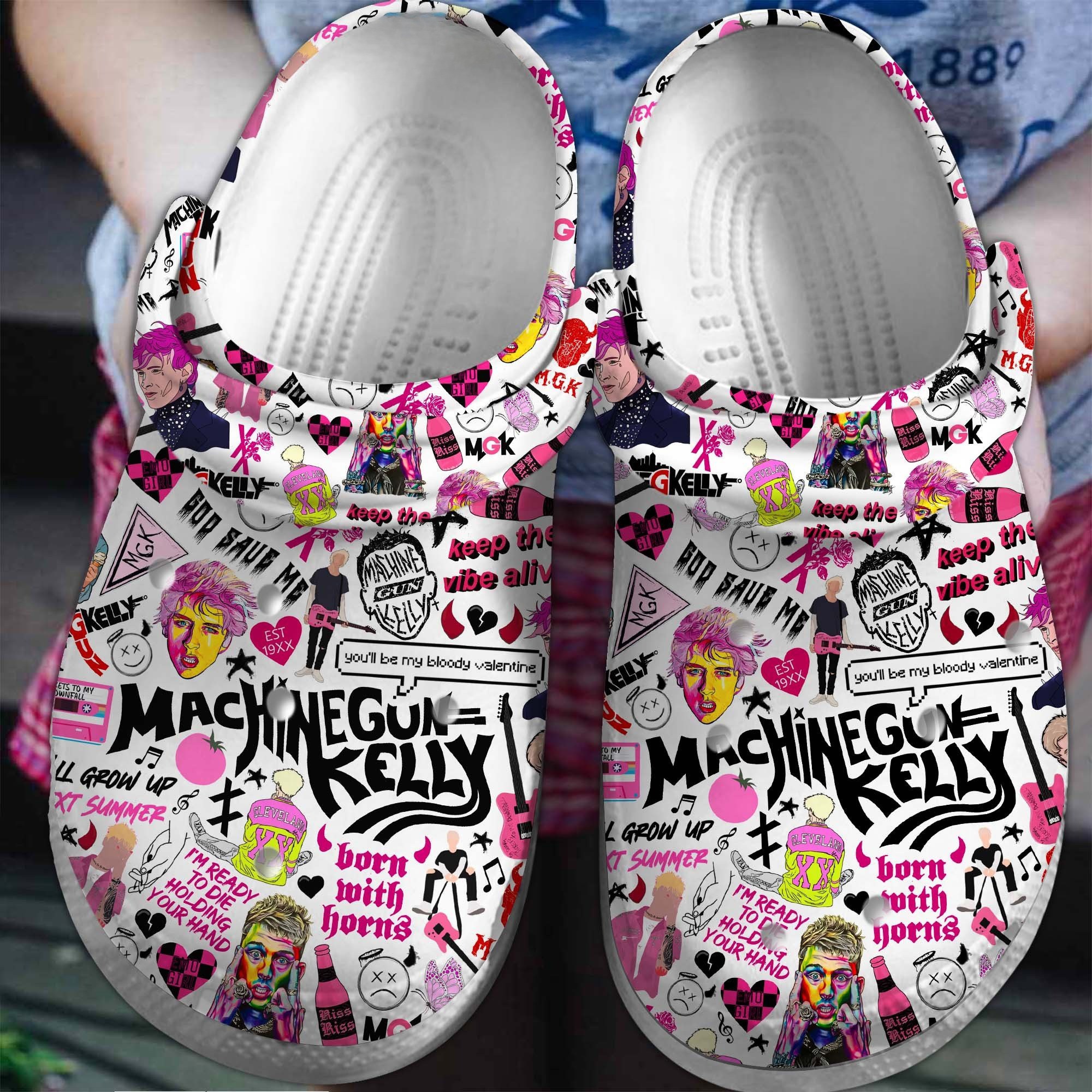chaotic machine gun kelly music artist clogs fast shipping worldwide xtols