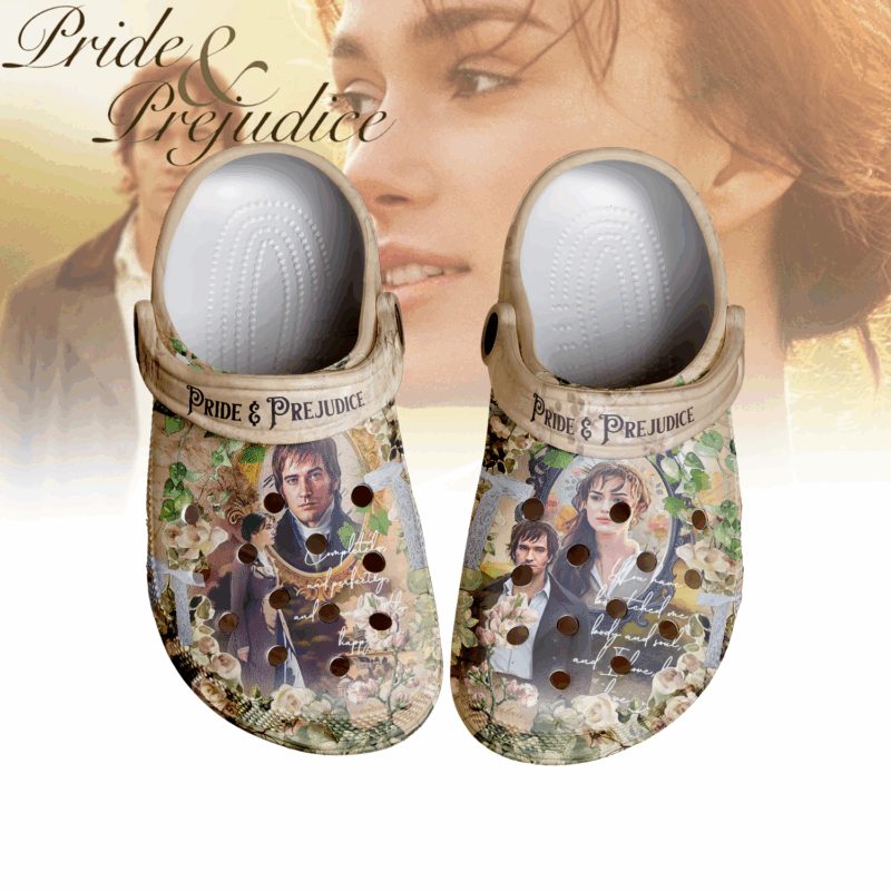 charming pride and prejudice movie clogs for kids and adults nt3py