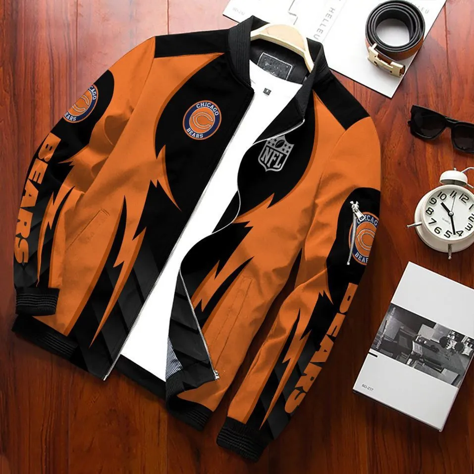 chicago bears bomber jacket 388 kbe2j