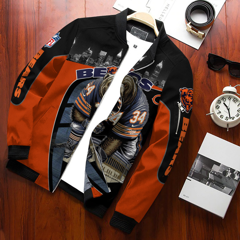 chicago bears bomber jacket 710 oyvqm