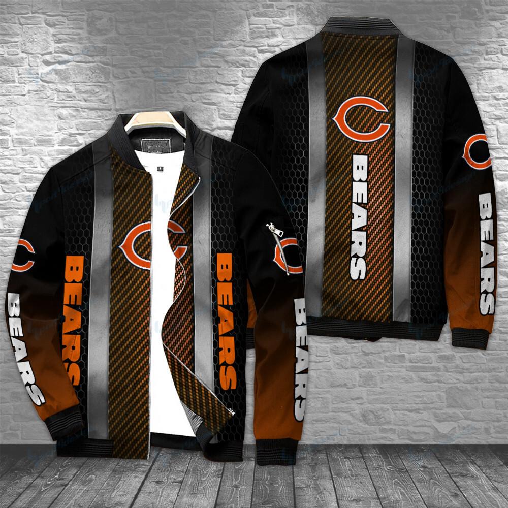 chicago bears bomber jacket bg298 sgstt