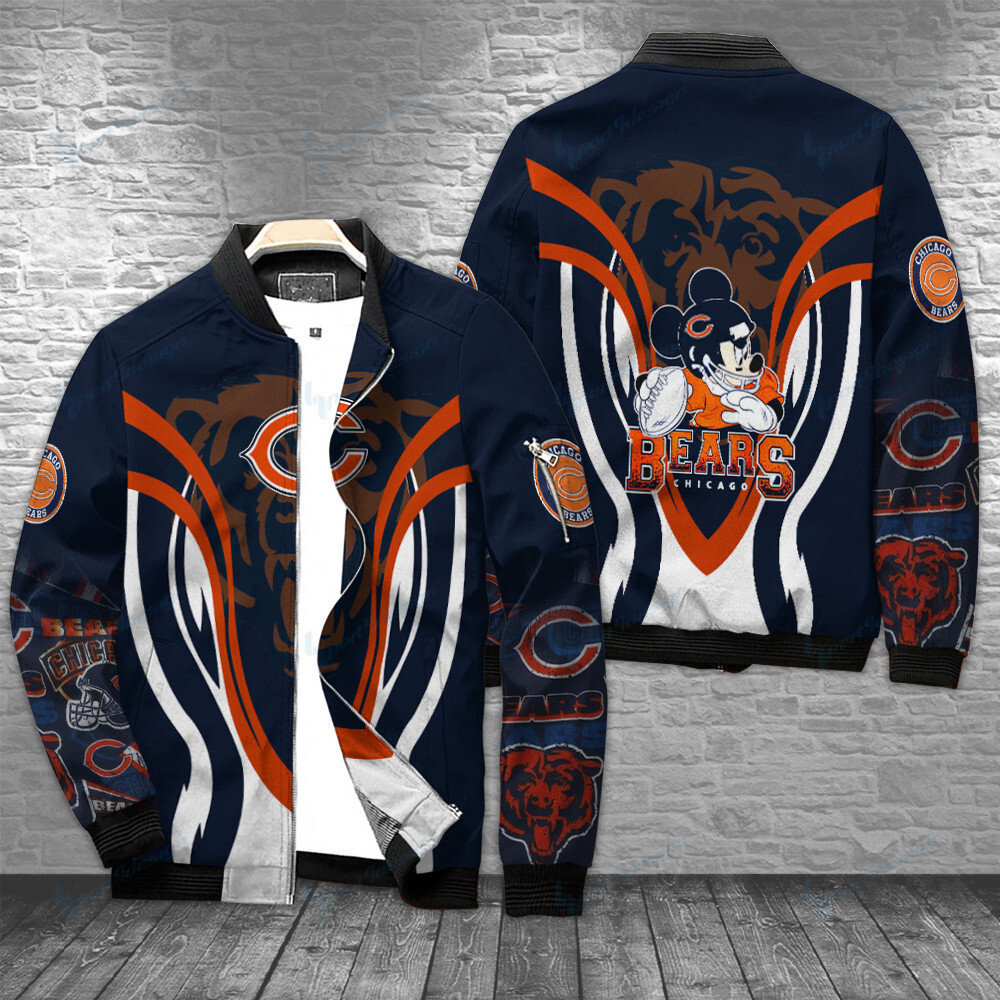 chicago bears bomber jacket bg437 htr7z