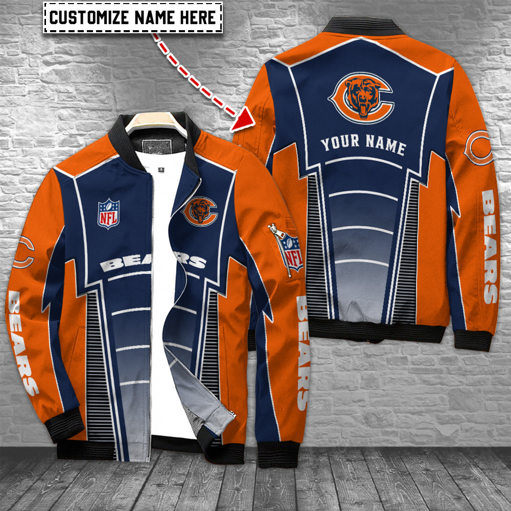 chicago bears personalized bomber jacket bg488 7krpt