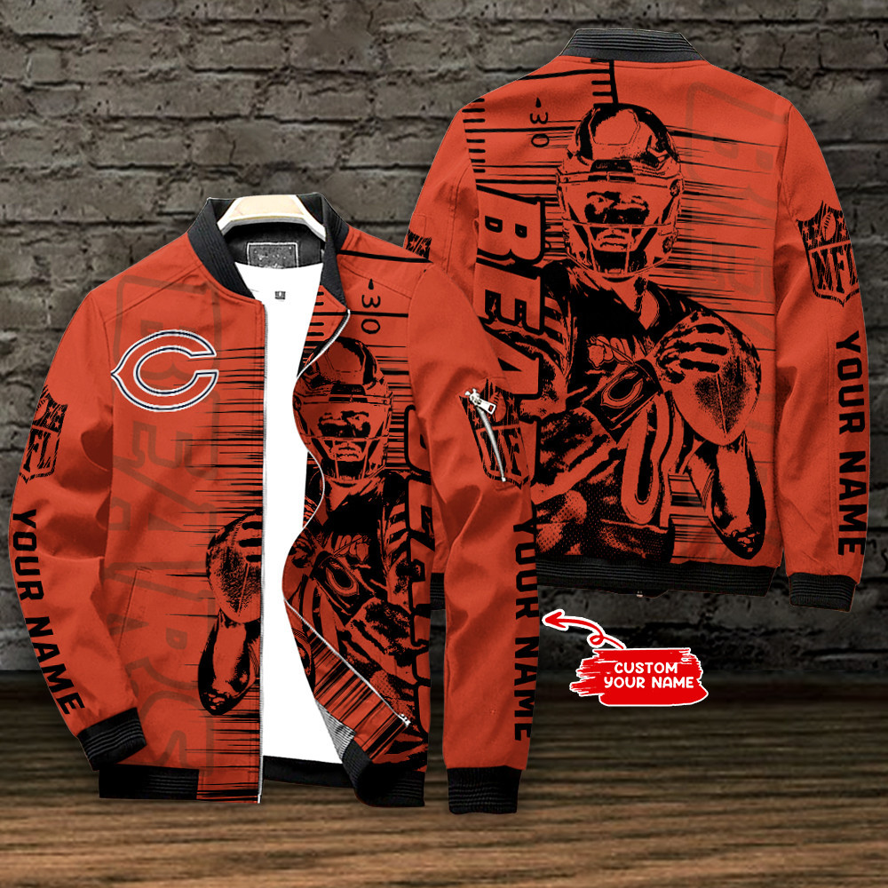 chicago bears personalized bomber jacket bg783 s4iaf