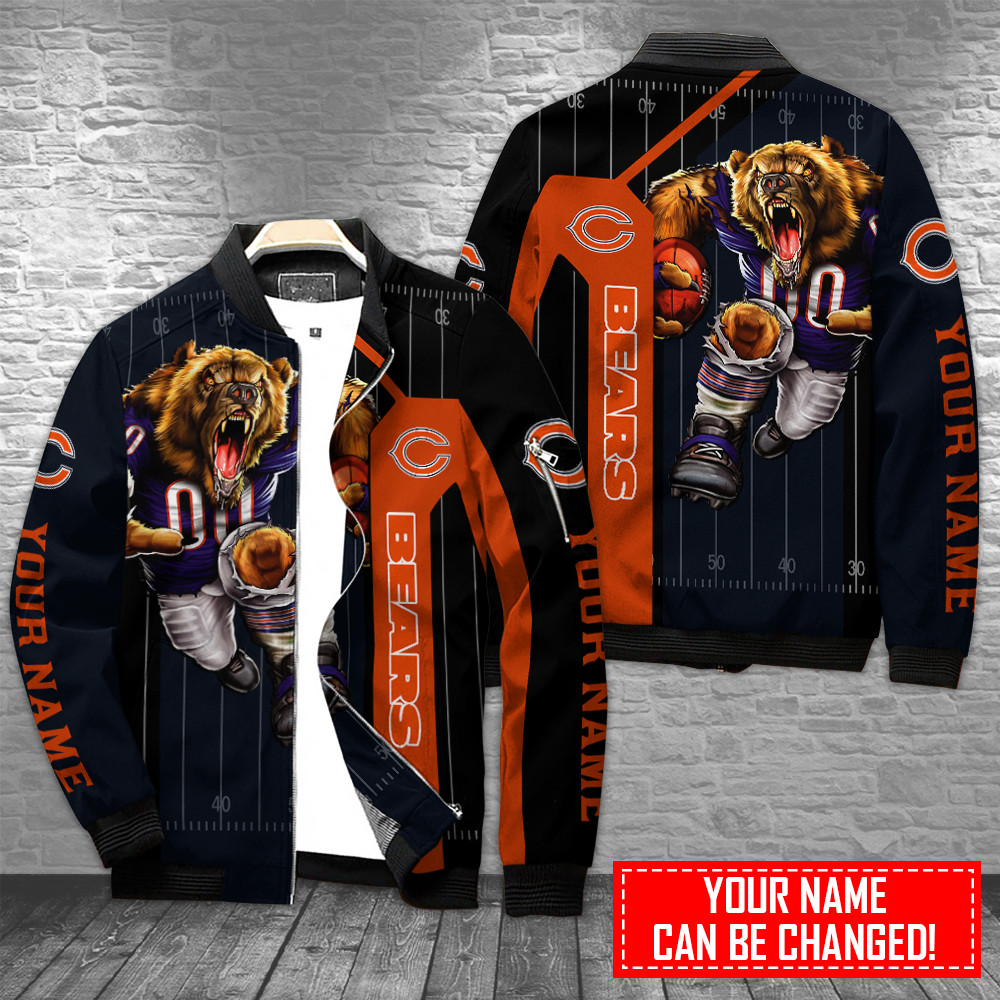 chicago bears personalized bomber jacket bg822 5zlm4