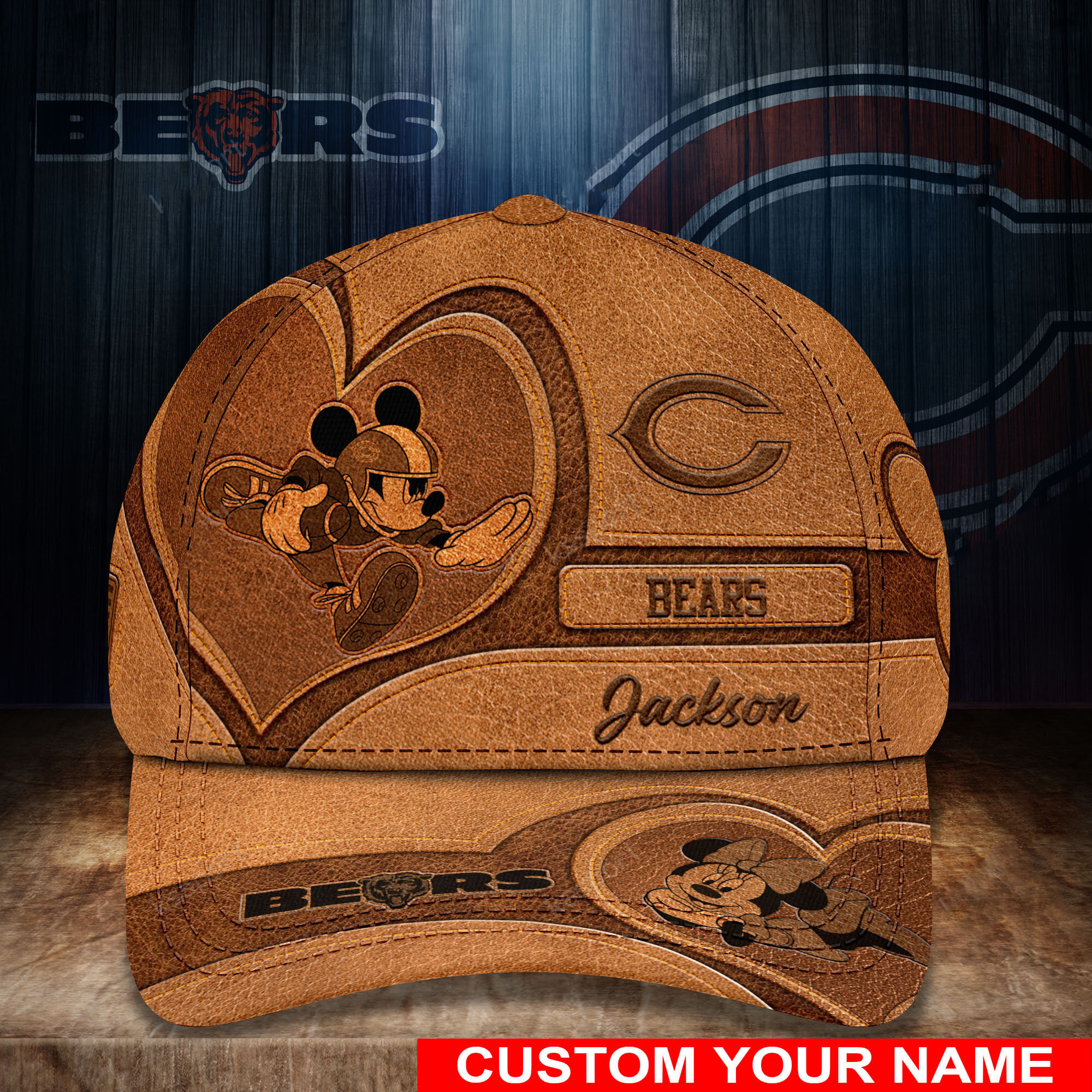 chicago bears personalized classic cap bb487 k3qav